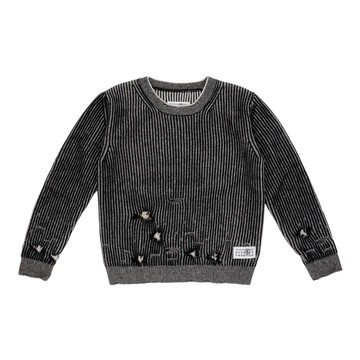 MM6 Kids 螺紋長袖針織衫