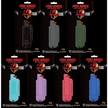 【酷愛】FIRE ANGEL 金盾膠柱狀 防狼辣椒發射器 辣椒噴霧 防狼 防身噴霧、居家安全、防衛保全