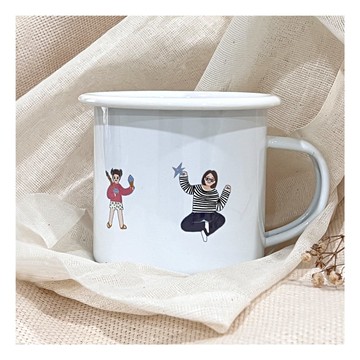 【 客製化 】似顏繪小圖露營杯 |  贈數位似顏繪