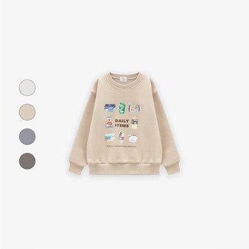 50% Fifty Percent｜胖胖超市採買清單發泡印花上衣【童裝】｜02405011003