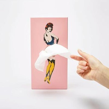 俏皮的想像【SPEXTRUM】蓬蓬裙女郎面紙盒 - 淡粉色 居家擺飾 趣味創意 面紙盒 客廳 臥室 生日禮 入厝禮