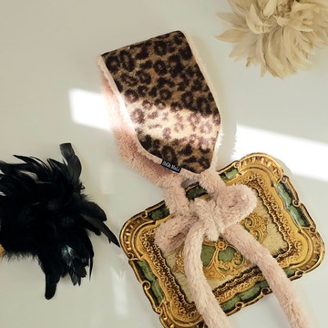 【HiGh MaLi】耳罩式頭帶 | 時髦豹紋 | 啡色| 髮帶 |圍巾|禮物