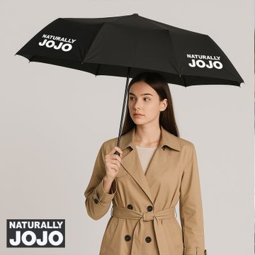 NATURALLY JOJO 輕量UPF50++抗UV黑膠晴雨兩用傘(體感降溫/自動傘/輕壓省力開合/黑膠/輕量)