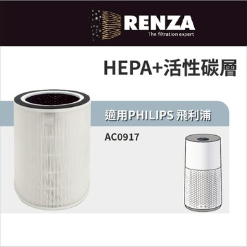 適用 PHILIPS 飛利浦 AC0917 抗敏除甲醛空氣清淨機 好市多Costco HEPA+活性碳 濾網 濾芯 濾心
