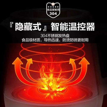 110V伏養生壺多功能隔水燉盅玻璃家用燒水煎壺煮花茶壺煮茶器