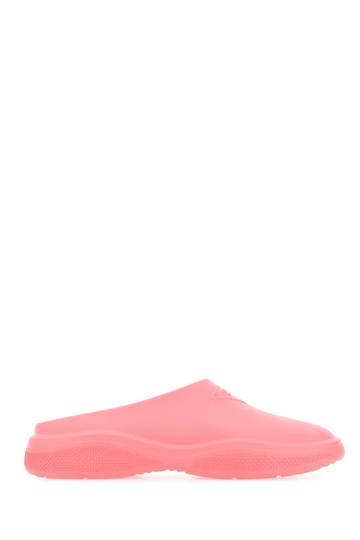 Prada Dark Pink Rubber Slippers
