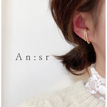 An:sr—「韓系 設計款 免耳洞 金屬耳夾」氣質 免穿耳洞 質感 耳飾 飾品 耳環A0052