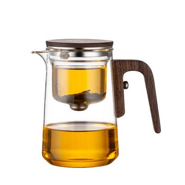 【禾統】木澄飄逸泡茶組   泡茶 泡茶壺 沖茶器 沖泡壺 飄逸壺茶水分離杯 沏茶 茶杯 公道杯  旅行茶具