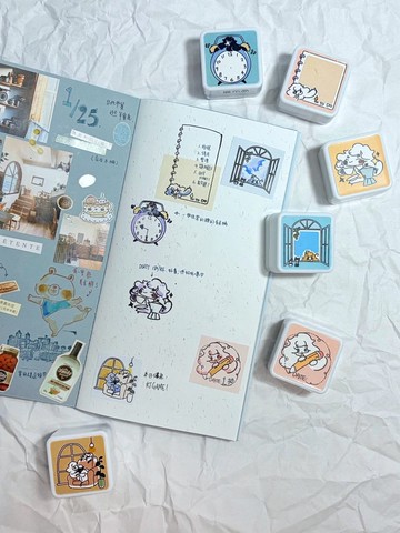 諾比手帳拼貼實用光敏印章