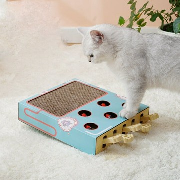 【SweetPet甜寵】寵物玩具 貓玩具 貓抓板 逗貓玩具 打地鼠玩具 實木貓玩具