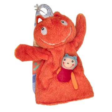 Ebulobo 填充玩具 0歲以上適用  我的小巨人手掌娃娃 橙色  1個