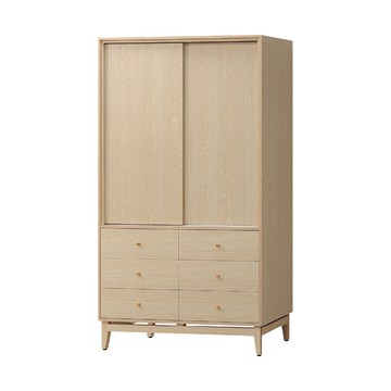 ASSARI-喬伊4尺推門衣櫃(寬120x深59x高197cm)