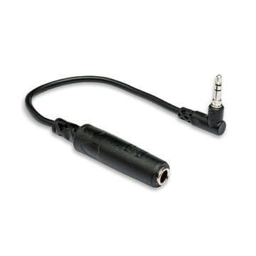 耀您館★美國Hosa耳機轉接線1/4(母)轉3.5mm(公)耳機轉向頭L型TRS立體聲(母)立體聲6.35mm轉(公)立體聲3.5mm,MHE-100.5(長15公分/15cm)1/4英吋端子轉接線HOSA Headphone Adaptor 1/4 in TRS to Right-angle 3.5 mm【APP下單點數4倍送】