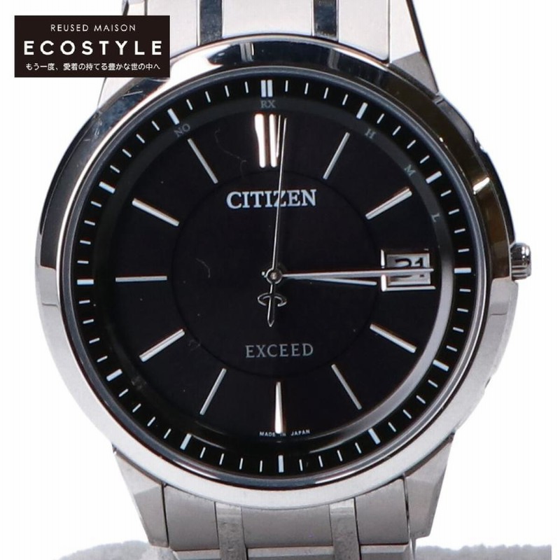 【新品電池交換　美品】CITIZEN  シチズン　EXCEED　チタニウム腕時計