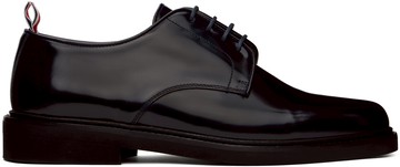 Thom Browne 黑色 Calf Leather Uniform 德比鞋