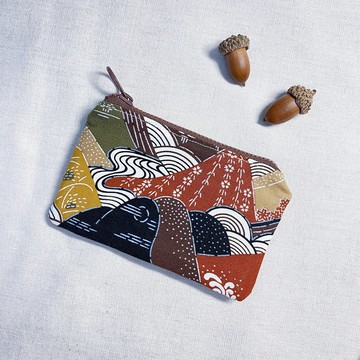 現貨秋日山巒零錢包(附聖誕禮物包裝)