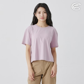ADISI 女彈性乾爽快排短上衣 AL2511064 粉紫 (M-2XL)｜吸濕排汗 快乾 排汗衣