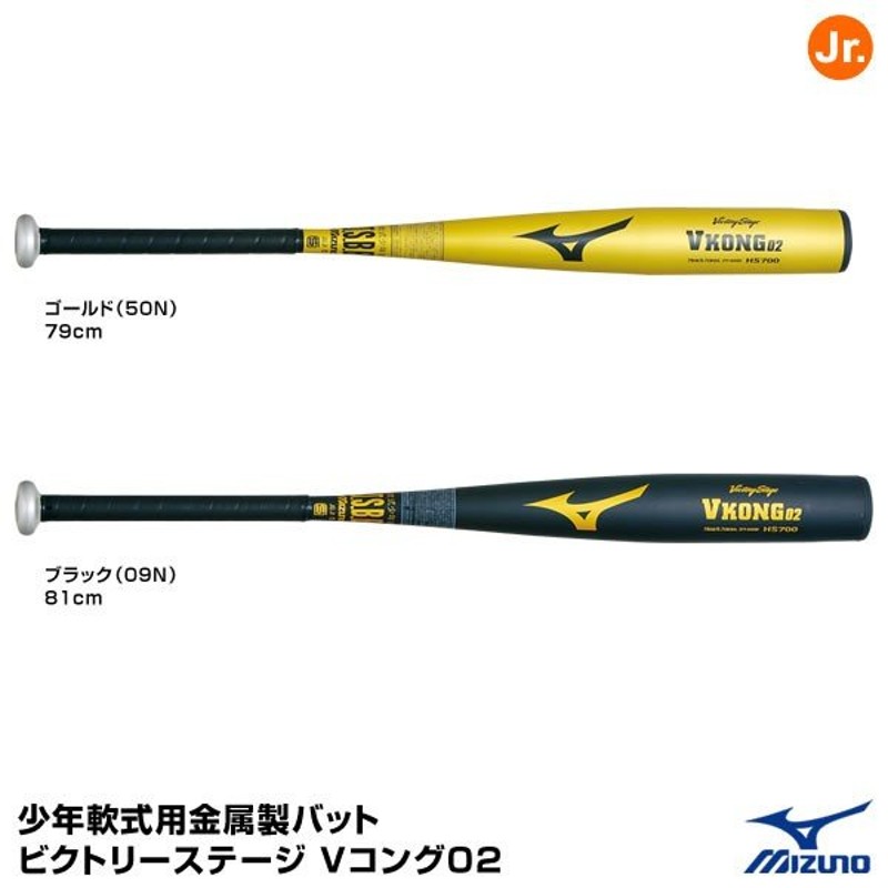 ミズノ（MIZUNO） 2TY845 少年軟式用金属製バット Vコング02