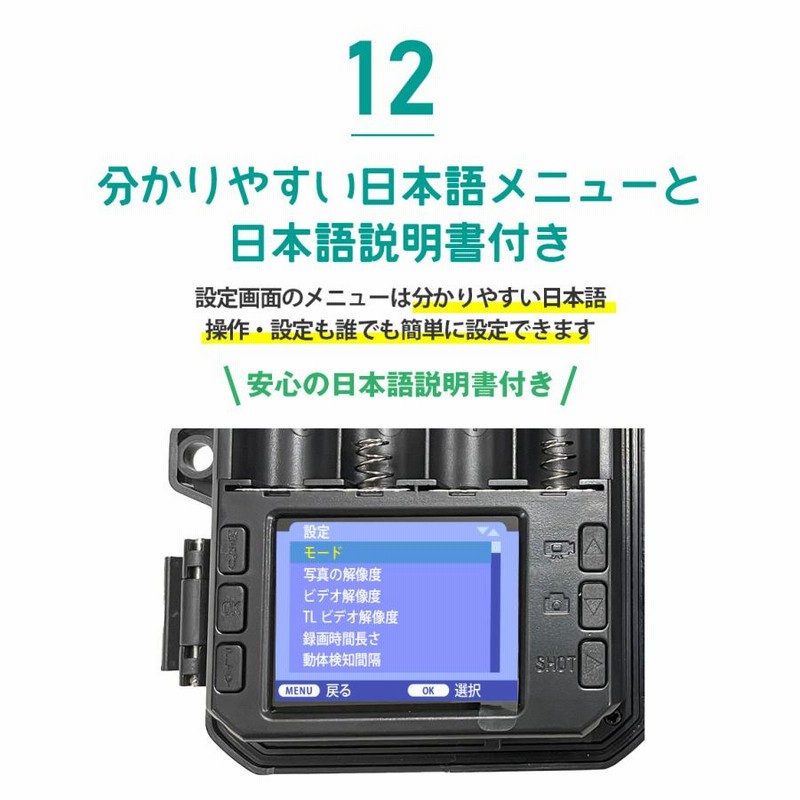 2台 防犯カメラ 上書録画 トレイルカメラ 32gb SD付日本語説明有(注