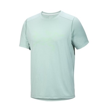 arc'teryx 始祖鳥 男 cormac logo快乾短袖圓領衫石雜綠x000009726/