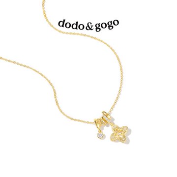 DODOGOGO鏤空四葉花項鏈女款秋冬毛衣鏈輕奢小眾鎖骨鏈頸鏈吊墜