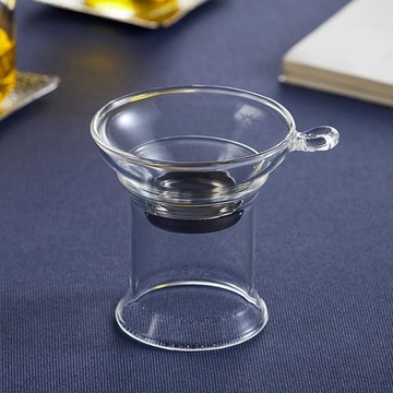 綠昌明玻璃茶濾網架不銹鋼茶葉過濾器茶隔濾茶功夫茶具公道杯茶漏