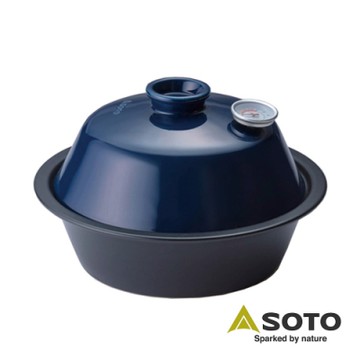 日本SOTO 陶瓷煙燻烤爐 / 煙燻鍋 【內附溫度計】Don ST-127（藍色/紅色/綠色）
