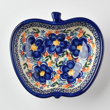 波蘭陶 春遊系列 蘋果造型盤 波蘭手工製