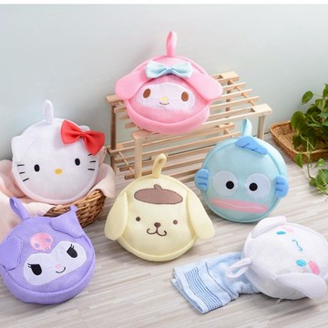 小禮堂 Sanrio 三麗鷗 造型洗衣網袋 (大臉款) Kitty 美樂蒂 酷洛米 布丁狗