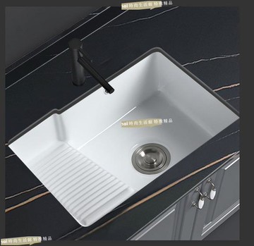 精選 可開發票 臺下洗衣盆嵌入式洗手盆帶搓衣板小寬度窄邊陶瓷洗臉盆陽臺