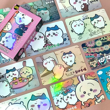 ✅台灣發貨 特價處理✅【7234人收藏】吉伊卡哇小卡chiikawa小可愛小八莫莫咖周邊拍立得星光鐳射LOMO卡