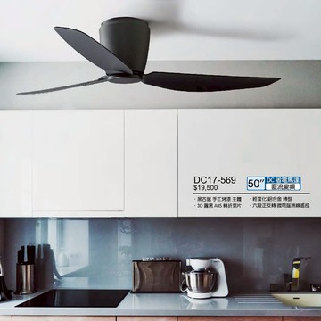50吋直流變頻吊扇、DC省電馬達、AC馬達、循環扇 B120-DC17-569