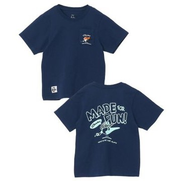 CHUMS Kids Made for Fun! Pocket T-Shirt 中大童 短袖上衣 深藍 CH211445N001