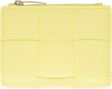 Bottega Veneta 黄色双折钱包