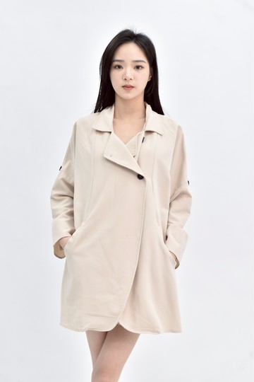 加購優惠(XL) net ladies 薄款卡其棕色外套