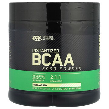 Optimum Nutrition, 即溶 BCAA 5000 粉，原味，12.16 盎司（345 克）