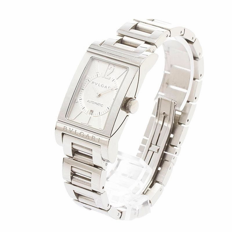 ブルガリ レッタンゴロ RT45S 自動巻き ホワイト メンズ 時計 ブランド BVLGARI】ブルガリ『レッタンゴロ』RT45S メンズ 自動巻き 1ヶ月
