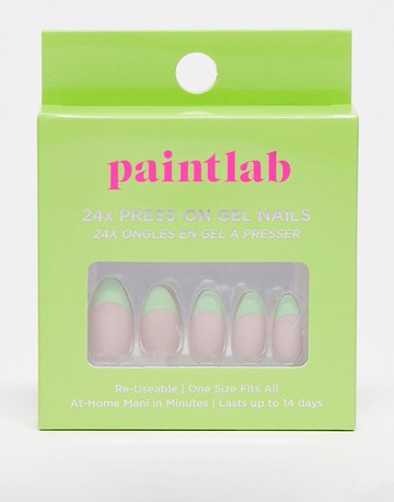 Paintlab False Nails - Green Apple-Multi