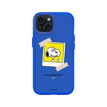iPhone 15 Clear 激光藍 - 史努比 Snoopy - 拍立得-來！笑一個