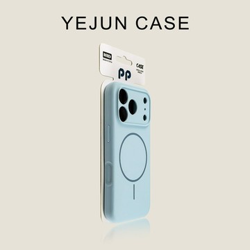 iphone17/16pro手機殼新天藍精孔細磁吸圈蘋果17promax膚感保護套15爆款14潮牌個性13網紅情侶air