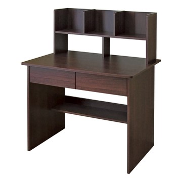 《HOPMA》層架式學生書桌 台灣製造 學習桌 收納抽屜桌 辦公桌-胡桃木