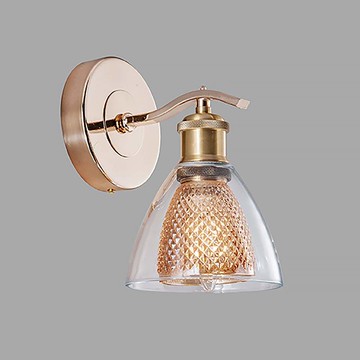 電鍍干邑色玻璃壁燈 B122-62-K4425