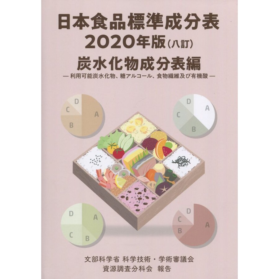 日本食品標準成分表 文部科学省科学技術・学術審議会資源調査分科会報告 2020年版炭水化物成分表編