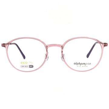 Alphameer 光學眼鏡 AM3633 C7 ECO系列 圓框 - 金橘眼鏡
