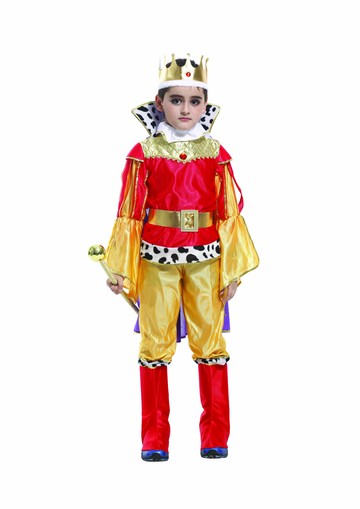 豪華國王裝，萬聖節 化妝舞會 角色扮演 表演 聖誕節 兒童變裝 cosplay 王子，X射線【W370029】