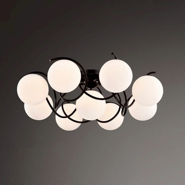 E27鄉村風半吸頂八燈 L01-1441