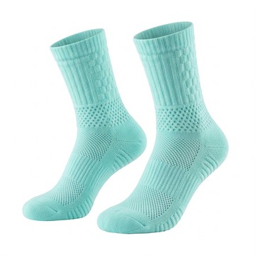 pink and blue 舒適速乾中筒運動襪  薄荷綠  S(21~23 cm)  1套