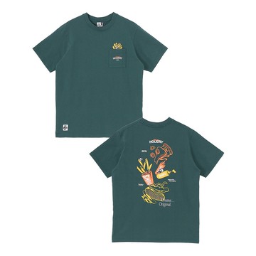 CHUMS Anti-Bug Fast Food Pocket T-Shirt 男 防蟲短袖上衣 深藍綠 CH012715T035