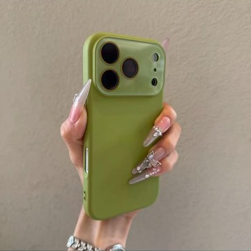 液態矽膠 磨砂膚感 自帶水晶鏡頭貼 防摔殼 用於iPhone17 i16 手機殼 i15 i14 i13 i12 i11