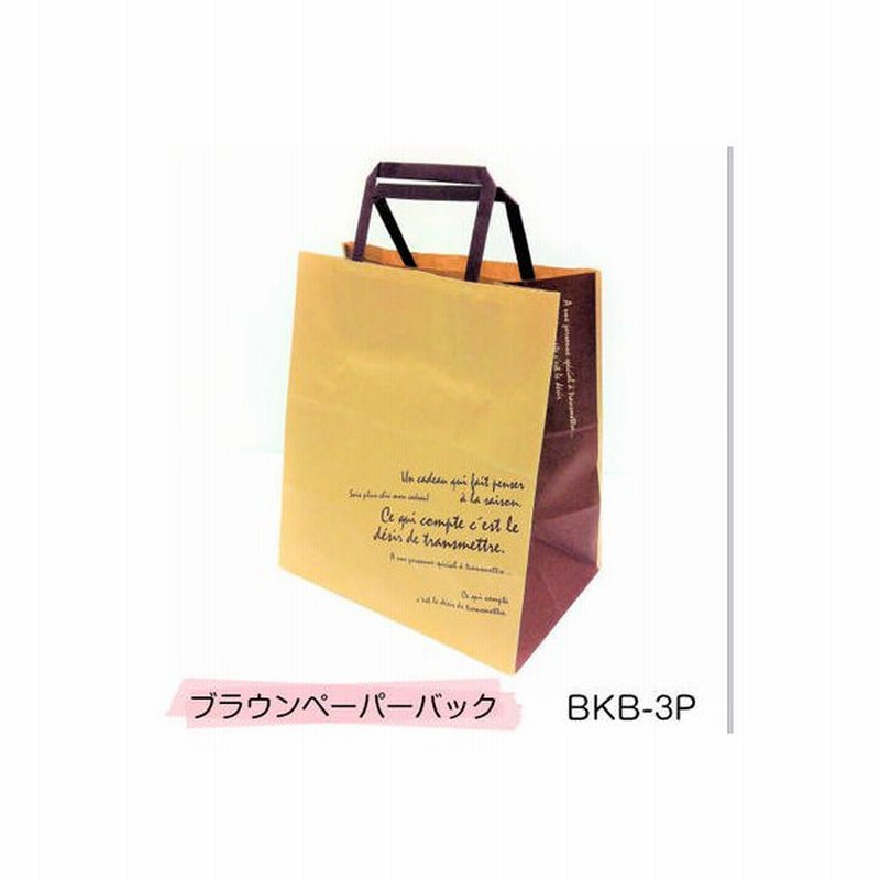 紙袋 Bkb 3p Bkfブラウンペーパーバッグ 10枚 クラフト紙 手提げ袋 紙袋 ペーパーバック ラッピング袋 クラフト紙 かわいい おしゃれ 通販 Lineポイント最大0 5 Get Lineショッピング